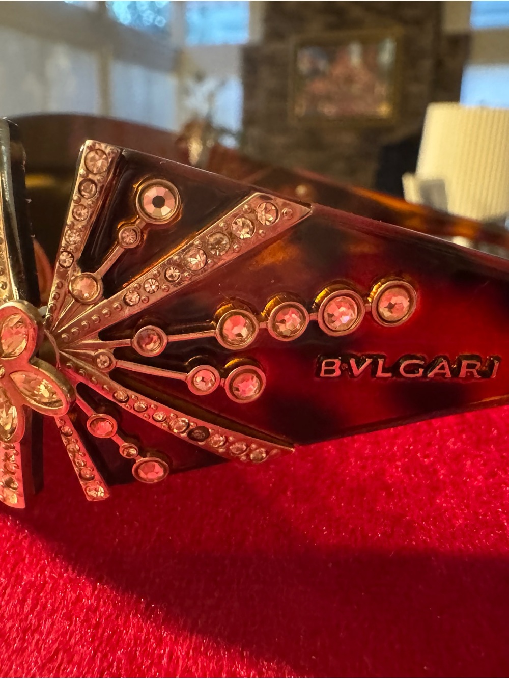 Bulgari Tortoiseshell Sunglasses with Crystal Starburst Limited Edition - Picture 3 of 13